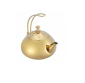 Tetera de mano vendedora caliente para servir el té Tetera de metal de nueva apariencia en precio al por mayor Hervidor de nuevo diseño en latón plateado - Product Image 2