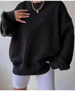 New Fashion <b>Women's</b> Thickened Print <b>Top</b> Loose Autumn and Winter Sweatshirt Casual Drop-shoulder hoodies for <b>woman</b> - Product Image 3