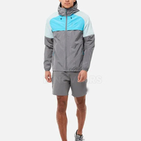 Dernier style de coupe-vent pour hommes Ensembles courts coupe-vent pour hommes Vente en gros Ensembles courts coupe-vent Meilleure vente Ensembles courts coupe-vent