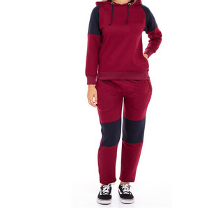 ชุดวอร์มแทรคสูทผ้าฝ้าย 100% ระบายอากาศได้ดี แขนยาว เหมาะสำหรับออกกำลังกาย แบบ unisex สำหรับฤดูหนาว ชุดสองชิ้น - Product Image 1