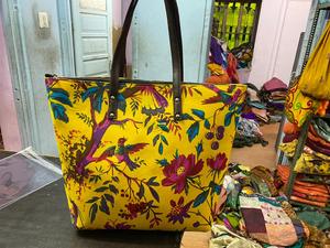 Haute qualité Vintage femmes tricoté sac fourre-tout grande capacité indien imprimé bureau dame porte-documents Zip deux chaînes sac à bandoulière - Product Image 3