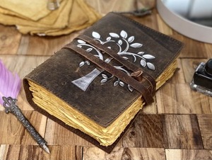 Tamaño A3, diario de ensueño, árbol, vida, cuaderno en espiral, diario de cuero, sillín, caja de costura, embalaje para mamá, marido, regalo de costura - Product Image 4