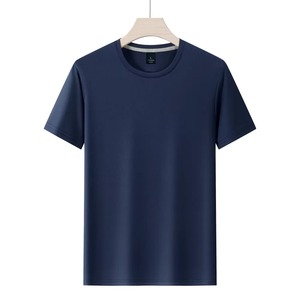 เสื้อยืดกีฬาผ้าสแปนเด็กซ์ผสมโพลีเอสเตอร์สำหรับชายและหญิงเสื้อยืดธรรมดาแห้งเร็วสำหรับพิมพ์โลโก้ขายส่งจากเสื้อยืดผู้ชาย - Product Image 6