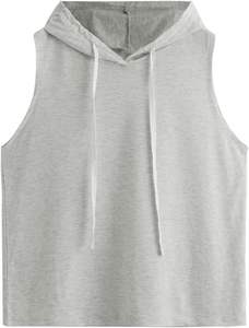 Tops con capucha de gimnasio activo para mujer con estilo Sudadera con capucha de gimnasio de diseño suave y cómodo con logotipo personalizado MOQ bajo para ropa de otoño - Product Image 2