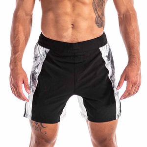 Shorts de MMA pour hommes de haute qualité 100% polyester Logo personnalisé Design sublimé Motif uni Style décontracté Shorts de MMA en gros - Product Image 1