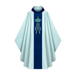 Tissu en polyester conception de logo personnalisé détaillant unisexe tenue de prêtre sacré respirant confortable culte Chasuble Robes - Product Image 1