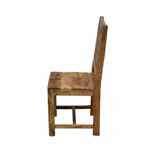 Silla de Restaurante de Madera Reciclada Sólida de Diseño Industrial Antiguo - Muebles Comerciales Resistentes y Duraderos, Ecológicos - Product Image 3