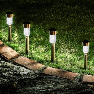 Luci da giardino a LED solari da 31cm sensore impermeabile in metallo/vetro per illuminazione esterna-confezione da 2 - Product Image 3