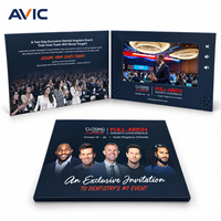 Brochure vidéo personnalisée avec écran LCD HD, album numérique, invitation de mariage, envoi promotionnel pour entreprises