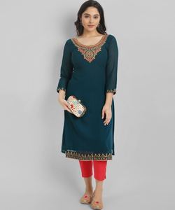 Achetez en gros des robes indiennes et pakistanaises en ligne, détaillant de vêtements pour femmes, mode décontractée, élégante, grande taille, vêtements indiens kurti - Product Image 1