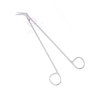 High Quality POTTS DE MARTEL 60 <b>Angled</b> Vascular Scissors 185mm Debakey Super Cut <b>Stainless</b> <b>Steel</b> Manual CE Certified - Product Image 3
