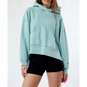 100% haute qualité personnalisé femmes à capuche Street Wear taille mode vêtements décontracté en gros longs sweats à capuche pour femmes - Product Image 1