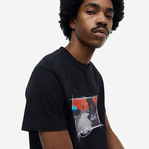 ขายส่งผ้าฝ้าย 100% พิมพ์คุณภาพสูงธรรมดาคุณภาพสูงโลโก้ที่กําหนดเองฤดูร้อน - Product Image 4