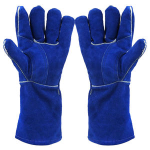 Venta al por mayor cuero de vaca personalizar guantes de soldadura de cuero de alta resistencia Hockey Palma mano protección Guante de cuero para los hombres - Product Image 3