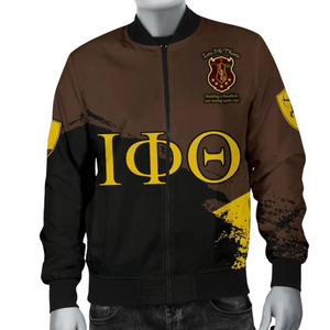 Chaqueta Bomber de Satén Iota Phi Theta 1963, Bordada, Fraternidad Griega, Universitaria, Premium, Brillante - Product Image 5