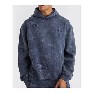 Chándal de algodón de alta calidad personalizado, chándal de lujo de gran tamaño, pantalones de chándal, conjunto de Sudadera con capucha Unisex, sudaderas con capucha para hombre de talla grande, Invierno - Product Image 6