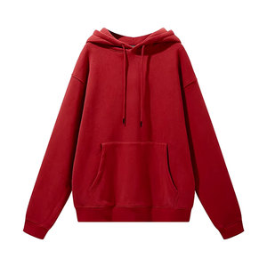Sudadera de color sólido para hombre, jerséis con capucha informales, sudadera holgada de lana cálida para hombre, sudaderas con capucha de lana de algodón 100% de siguiente nivel - Product Image 6
