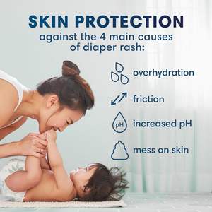 Pañales Desechables Pure Protection para Bebé, Talla 1 (7-8 kg), 82 Unidades, Prevención de Fugas 3D, Suaves, Transpirables, Absorbentes, Bordados - Product Image 2
