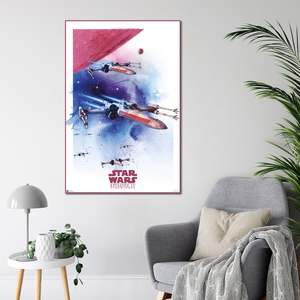 Digital Printed Star Wars Episode IV <b>Poster</b> X-Wing Starfighter Made of Plastic - Product Image 3