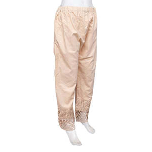 Pantalon brodé pour femme - Camel - Product Image 1
