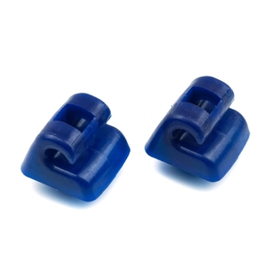 BSR505 2 pièces Crochets de fixation pour pare-soleil Couleur bleue pour W123 W124 W126 W201 190 W140 - Product Image 1