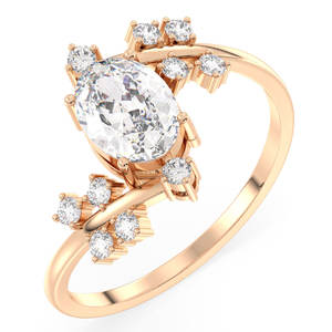 Anillo Solitario de Moissanita de Corte Ovalado de 1.43 Quilates, Plata de Ley 925 de Alta Calidad REYES, Certificado GRA, Joyería Fina para Mujer - Product Image 2