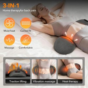 Lumbar Massager Pain Relief Support <strong>Pillow</strong> for Side Back and Stomach Sleeper Relaxer Waist <strong>Wedge</strong> Bolster Lumbar Massager <strong>Pillow</strong> - Product Image 2