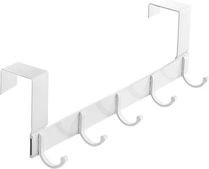 Colgador sobre la puerta con ganchos de toallas de Metal sobre la puerta organizador decorativo sobre la puerta para abrigo bufanda bolsa toalla llave gorra sombrero - Product Image 2