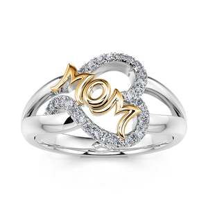 Anillo de Plata de Ley con Corazón Jeulia - Regalo de Aniversario Moderno para Mamá - Product Image 1