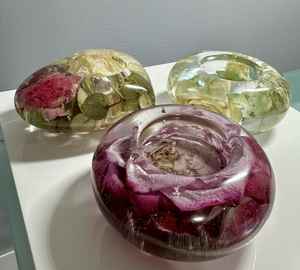 Bougeoir en résine et bois de conception moderne, forme personnalisée, fait à la main, pour la maison, le bureau et l'hôtel - Product Image 5