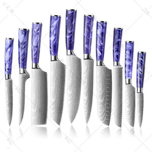 Auténtico Cuchillo Japonés Yanagiba para Sushi y Sashimi - Hoja de Acero de Damasco Forjada a Mano con Mango de Ébano - Product Image 3