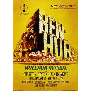 Ben-Hur Anime <b>Poster</b> Art Deco Design Framed Paper Wall Decor Black <b>Frame</b> for Birthday Occasions - Product Image 1