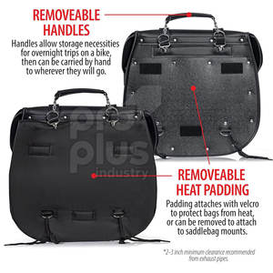 Alforjas de Cuero para Motocicleta de Turismo - Alta Calidad, Tamaño y Color Personalizables, Espacio Extra para Carga Pesada - Product Image 3