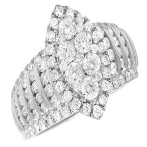 แหวนหมั้นเพชรแบบเม็ดเย็นออกแบบเป็นเม็ดกลมเพชรแบบฮิปฮอป S925เงินสเตอริงเครื่องประดับแฟชั่นสำหรับผู้หญิง - Product Image 1