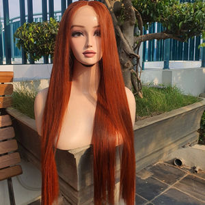 Human Hair <b>Wigs</b> Double Drawn 100% Raw Vietnamese Hair Vendor <b>Brown</b> Color Bone Straight Virgin Human Hair Extensions - Product Image 1