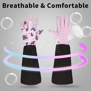 Hot Sale Cheap Price High Grade Leather Gardening <b>Gloves</b> Bulk Quantity Waterproof Durable 14 Inch - Product Image 3