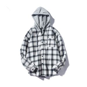 Camisa de Franela a Cuadros Personalizada, Resistente al Viento, con Cuello de Solapa, 100% Algodón, Otoñal, Gruesa, 400-450 GSM - Product Image 3