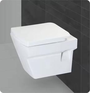Nouveau modèle Réservoir dissimulé Couleur blanche et salle de bain colorée Toilette suspendue au mur en céramique Toilette à remettre au mur en céramique - Product Image 6