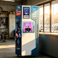 Distributeur automatique multifonctionnel pour le nettoyage et l'élimination des odeurs des casques, à usage public et sécurisé