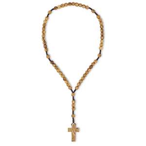 Rosario Católico Tradicional de Madera Pulida, Cuentas de Rosario (Rosarios Catolicos), Collar de Madera de Olivo de Belén - Product Image 2