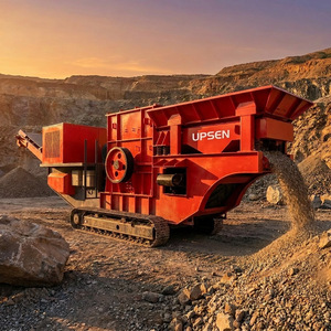 Concasseur <span class=keywords><strong>à</strong></span> marteaux mobile sur chenilles 100 TPH avec contrôle PLC et engrenages et roulements robustes pour le concassage du calcaire et du béton - Product Image 1