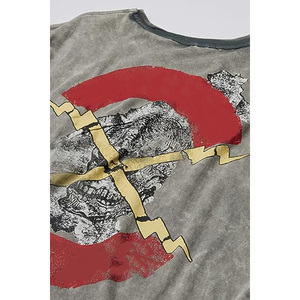 READY CLOTH Camisa corta de gran tamaño para hombre Pedido a granel Boxy Fit Manga caída 100% algodón Diseño personalizado - Product Image 4