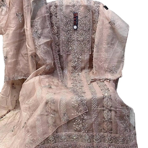 Designer Heavy Organza Zarkan Work Salwar Kameez avec Dupatta New Parties Collection pour les vêtements indiens et pakistanais - Product Image 1