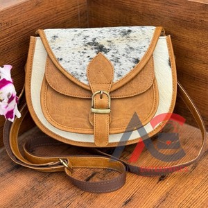 Sacs à main en cuir de vachette pour femmes en cuir véritable sac à bandoulière grande capacité sac à bandoulière sacs à main en cuir occidental - Product Image 1