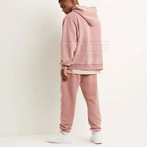 Vente en gros de service OEM de sweats à capuche à effet vintage de base de la meilleure conception sweats à capuche légers à effet vintage de couleur unie - Product Image 6