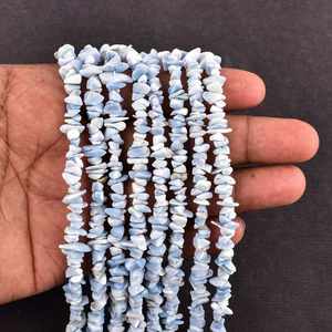 Top Quality Natural <b>Blue</b> Opal Uncut Chips Shape Loose Beads with Natural Look Opal <b>Stone</b> for Jewelry Making for Exports Selling - Product Image 2