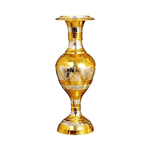 Florero de latón de alta calidad con acabado pulido de grabado duradero para decoración del hogar de mesa y Decoración de mesa - Product Image 1