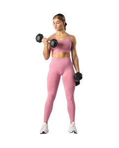 Ensemble de yoga d'hiver pour femmes avec pantalon court et haut en spandex/coton, uni, respirant, écologique et à séchage rapide, vêtements de sport décontractés pour la salle de sport - Product Image 5