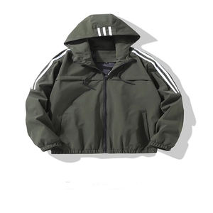 Veste imperméable respirante et coupe-vent unisexe à capuche printemps-automne OEM Veste coupe-vent personnalisée avec broderie de logo - Product Image 4