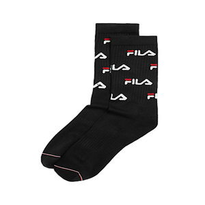 Chaussettes unisexes Fila Heritage avec logo sur toute la surface Couleur : Noir 100% authentique - Product Image 3